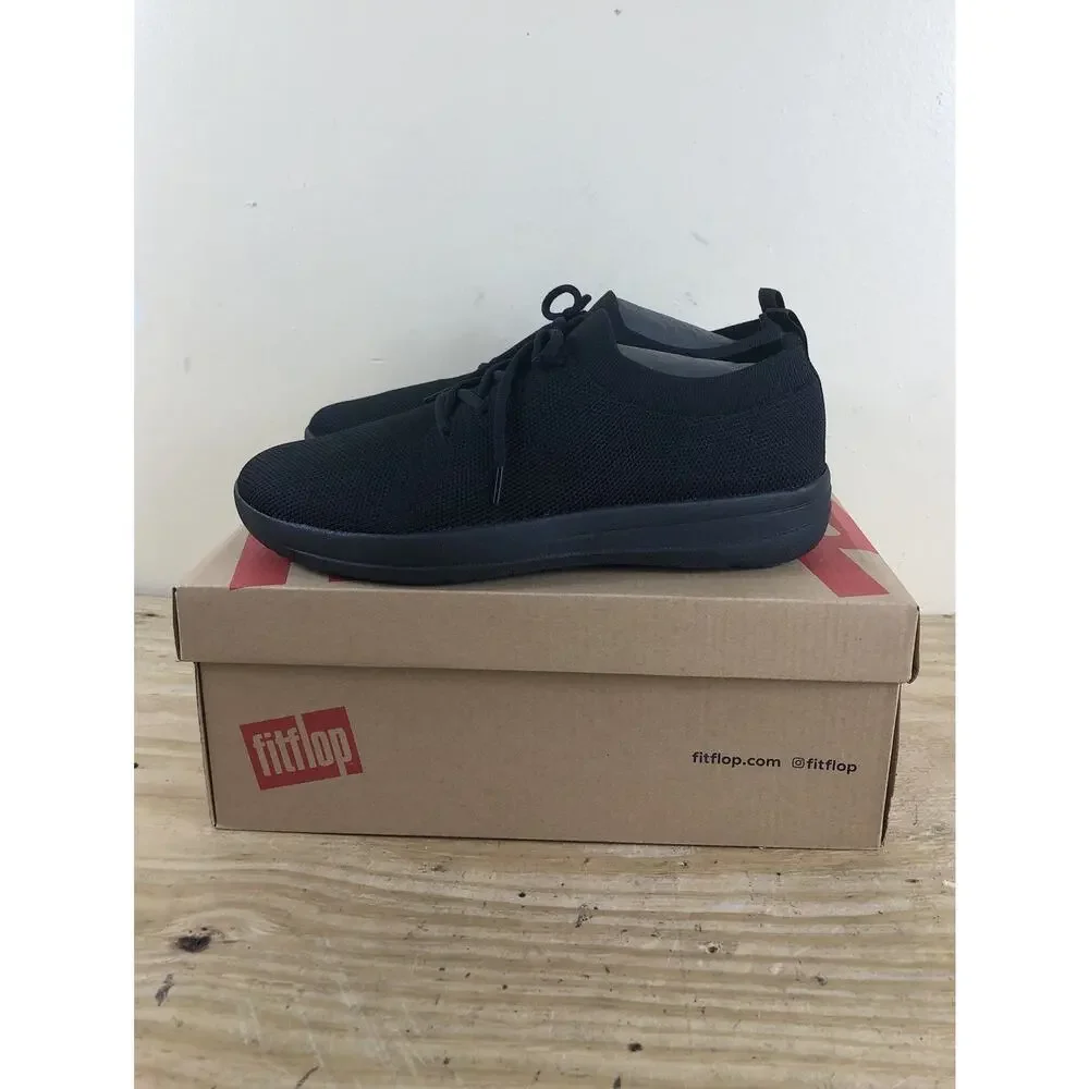 New Fitflop Sneakers 8.5 Black F Sporty Uberknit Low Tops